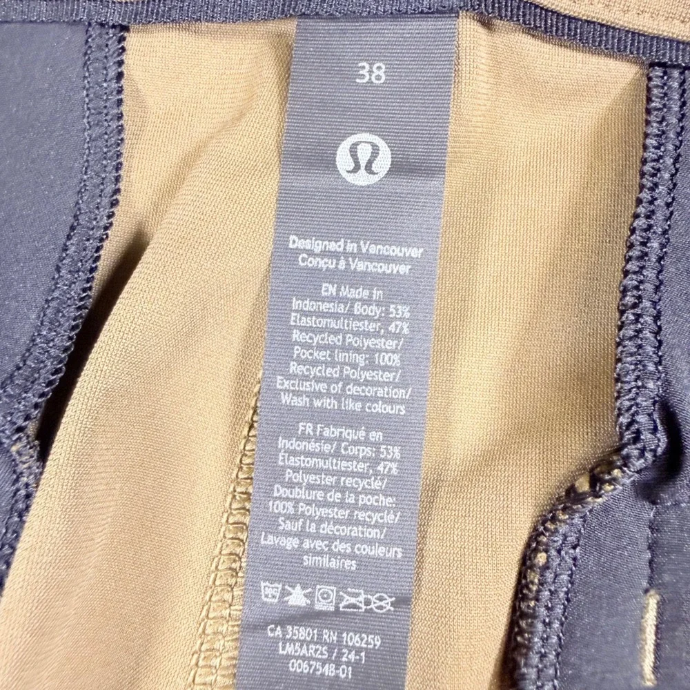 Lululemon Commission Pant Classic 38 Tan Khaki Warpstreme Chino Trousers 38x28